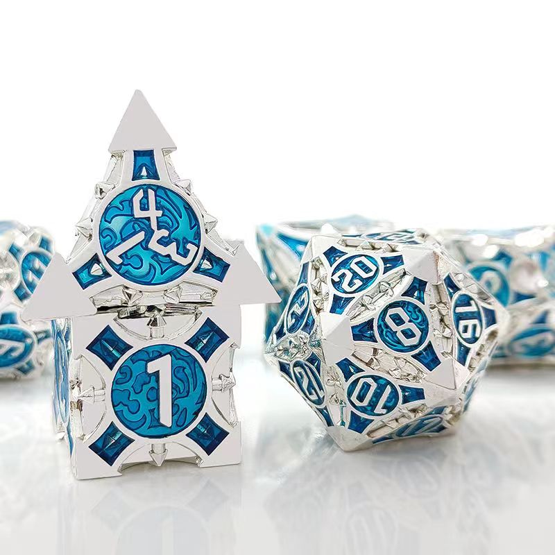 Board Game Rpg - 7 adet Cosplay D4-D20 DND pirinç