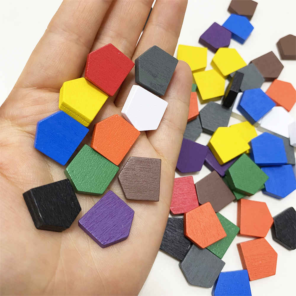 Board Game Quoridor - 50 adet 16*16 MM Renkli Ahşap