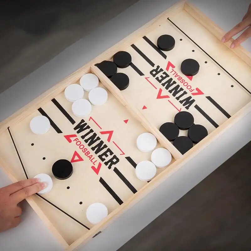 Board Game Quoridor - Masa hokeyi Paced Sling Puck kurulu