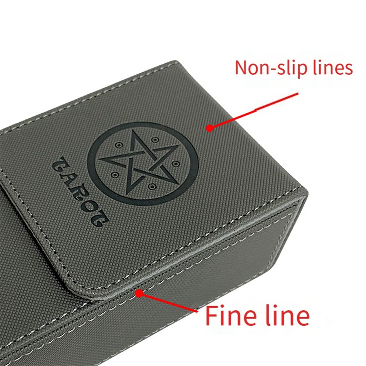 Game Storage Box - ABST Siyah Kırmızı Desenli Tarot Kartı