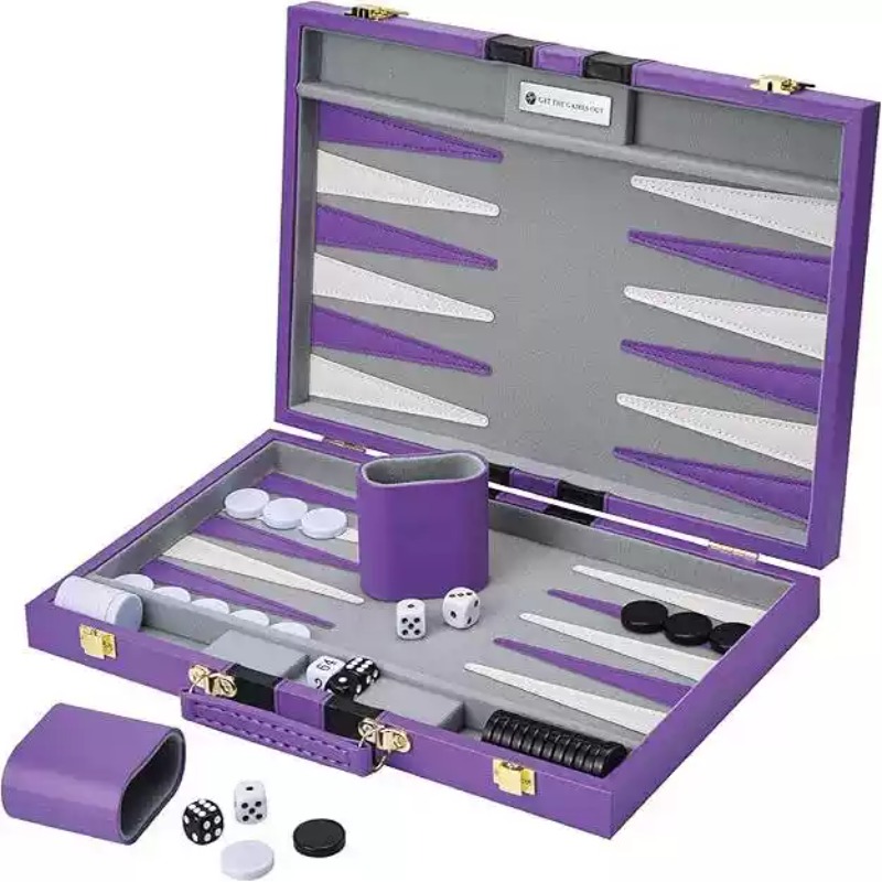Game Storage Box - 11 inç PU Deri Satranç Seti