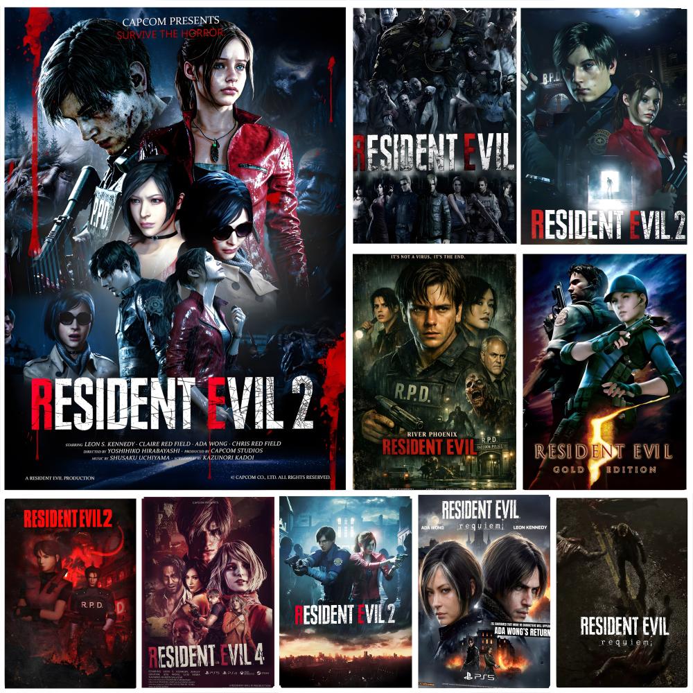 Board Game Resident Evil - C-Classic H-Hot Video Oyunu Resident-Evil Posteri