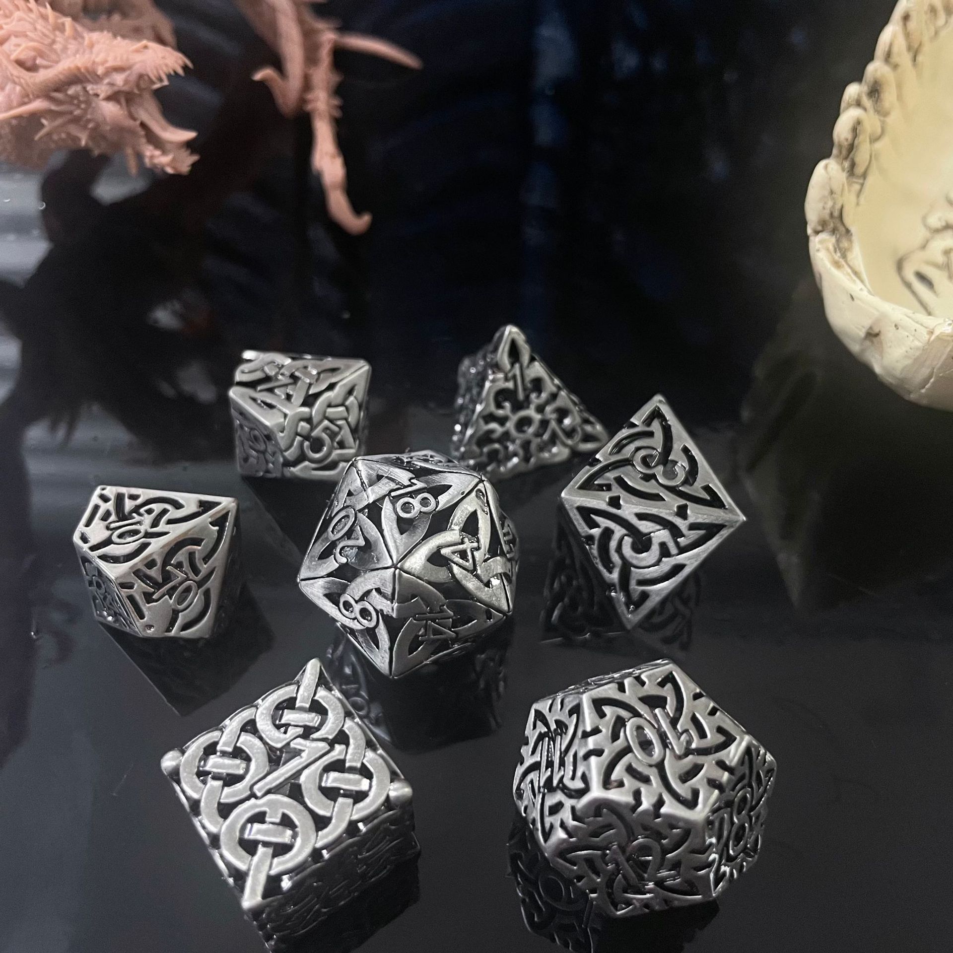 7 adet Cosplay D4-D20 DND piri - Board Game Rpg incelemesi ve fiyatı