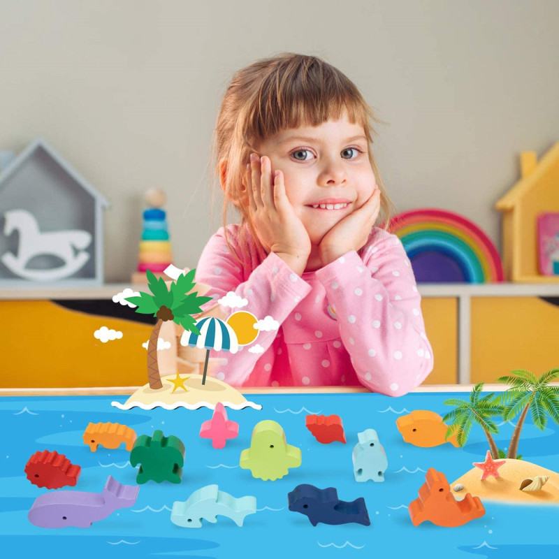 Yeni çocuk Montessori ahşap ha - Board Game For 6 Years Old incelemesi ve fiyatı