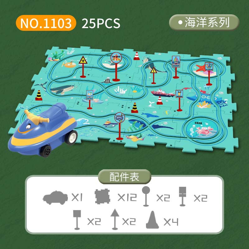 Montessori elektrikli demiryol - Board Game Race Track incelemesi ve fiyatı
