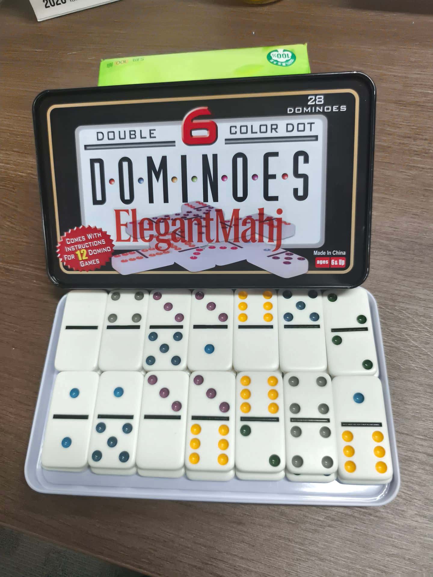 ElegantMahj Çift Altılı Domino - Game Storage Box incelemesi ve fiyatı